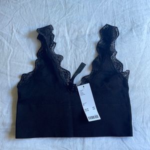 Urban Outfitters BNWT Black Lace Tank Top